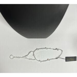 New Fetish Stretch Foot Toe Anklet Beaded Clear Beach Summer 7”-12” L